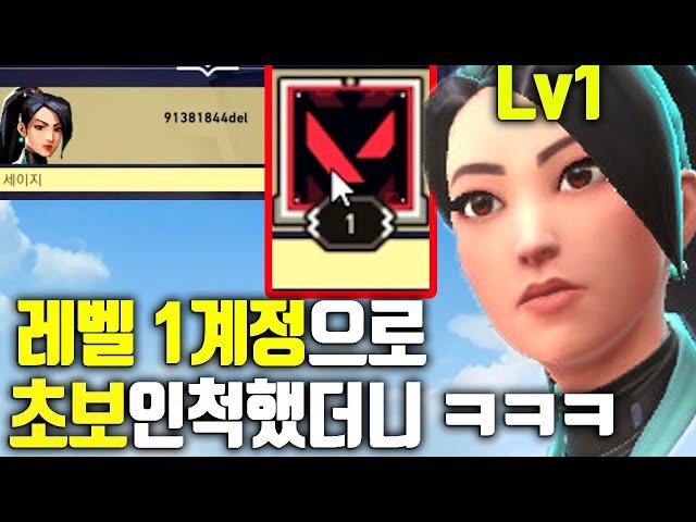 1렙 계정으로 FPS게임 처음 하는 초보인척 했더니?! 팀원들 반응 ㅋㅋㅋㅋㅋㅋㅋㅋ(발로란트 연기의달인)