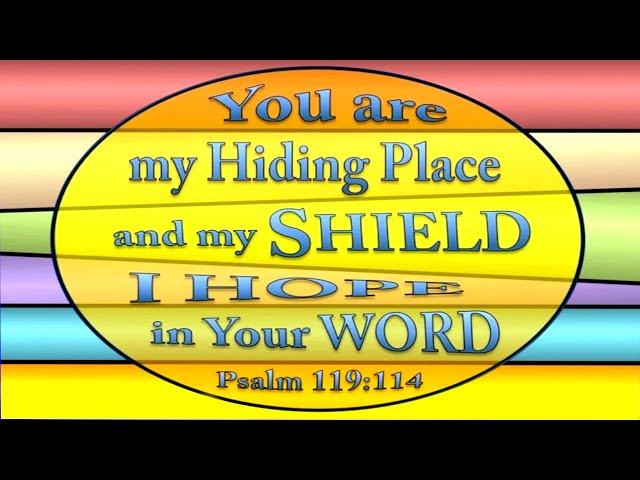 Psalm 119:114 (God is our hiding place & shield. Trust in His Word.)