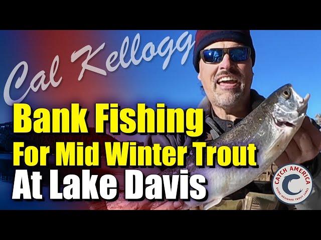 Bank Fishing For Mid Winter Trout At Lake Davis