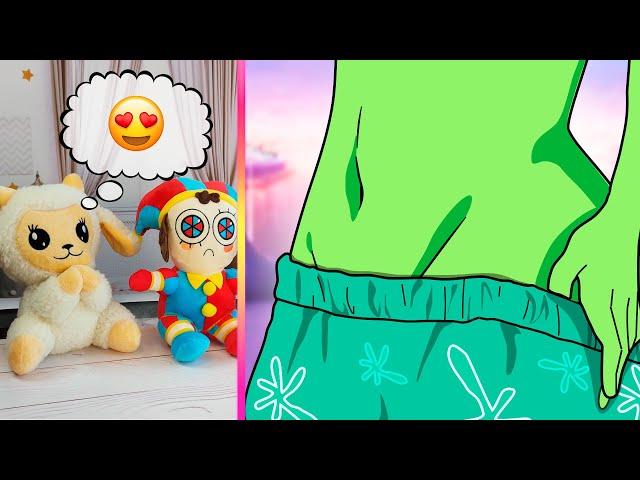 Dolly and Pomni React to INSIDE OUT 2 and DIGITAL CIRCUS Animations | TikTok Funny Videos # 197