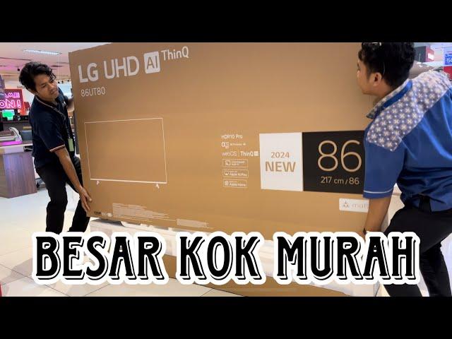 UNBOXING LG AI TV 86UT8050  NEW 2024