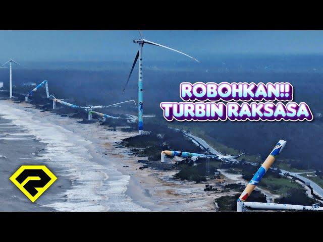 TOPAN SUPER “YAGI” ROBOHKAN TURBIN ANGIN RAKSASA DI CHINA!! Begini Penampakan Keadaannya!!