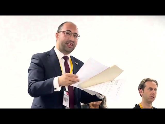 Palestinian Diplomat M. Yaghi takes part in the Liberal Democrats Autumn Conference