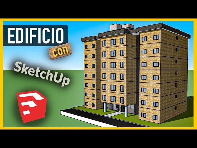 Cómo hacer un edificio en SketchUp - Arquitectura - Muy fácil