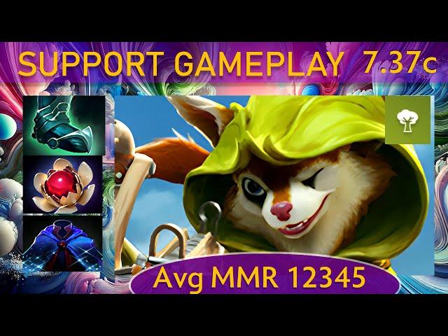  7.37c Hoodwink |K+A-D - 38 KP - 93%| Support Gameplay - Dota 2 Top MMR