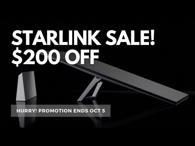 Huge discount on Starlink kits until October 5th