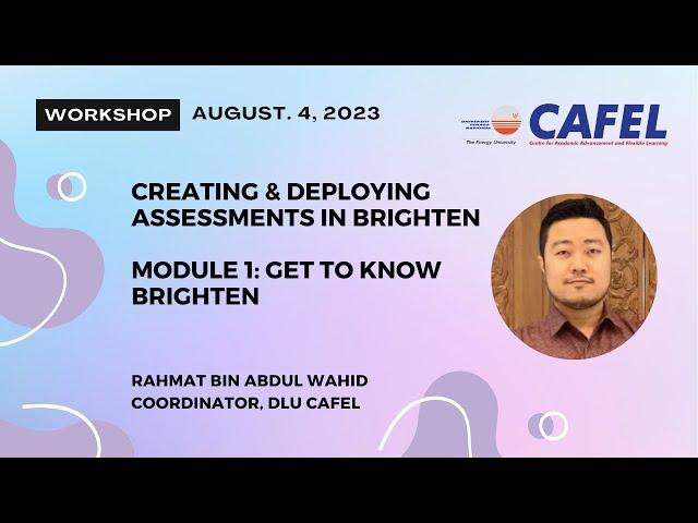 Creating & Deploying Assessments in Brighten (Module 1)