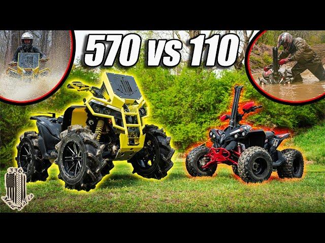 Canam 570 Vs Canam 110!! *TERRIBLE IDEA*