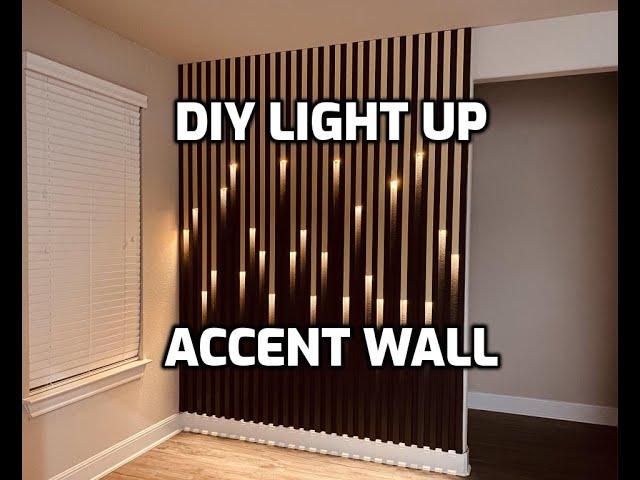 DIY Accent Wall with Lights | Quarantine Project | Feature Wall