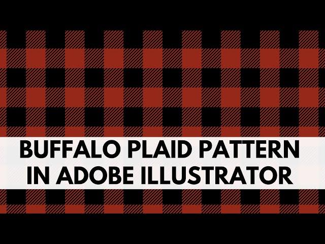 Illustrator - Buffalo Plaid Pattern - Seamless Repeating Tile