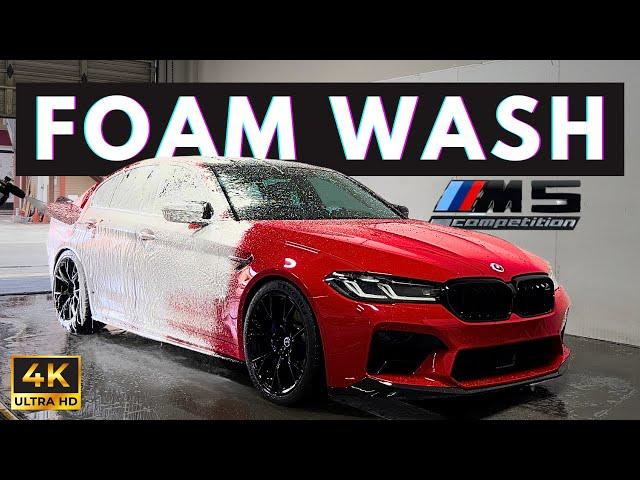 BMW F90 M5 Foam Wash - Exterior Auto Detailing (Satisfying ASMR)