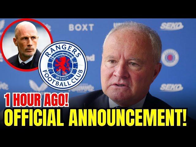 SHOCK ANNOUNCEMENT: CLEMENT SACKED as Rangers BOSS | rangers fc news