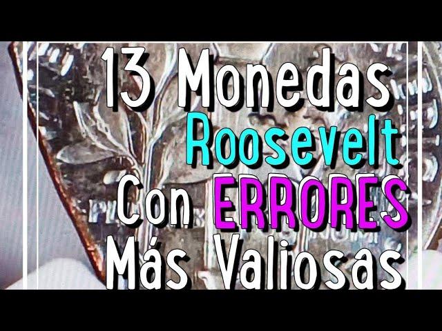 13 Monedas Roosevelt con ERRORES Más Valiosas