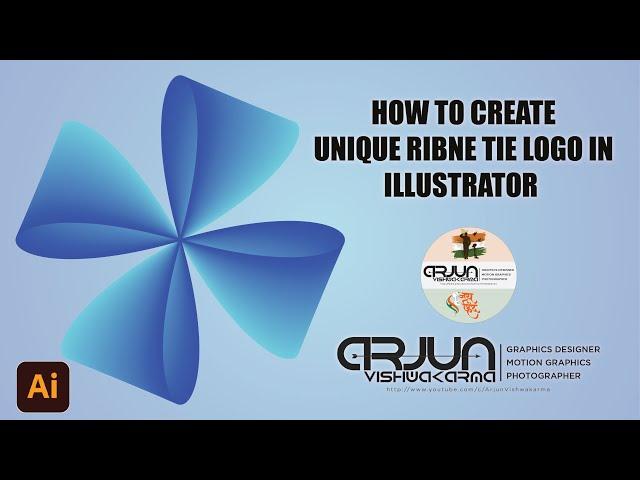 HOW TO CREATE UNIQUE LOGO IN ILLUSTRATOR TUTORIAL | #design #arjun