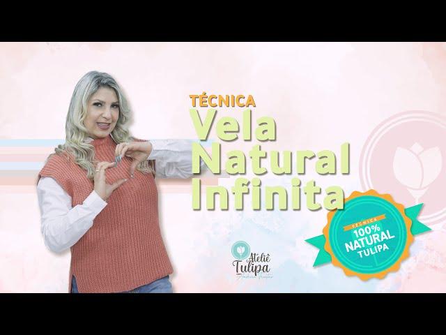 Ateliê Tulipa - Vela Infinita Natural