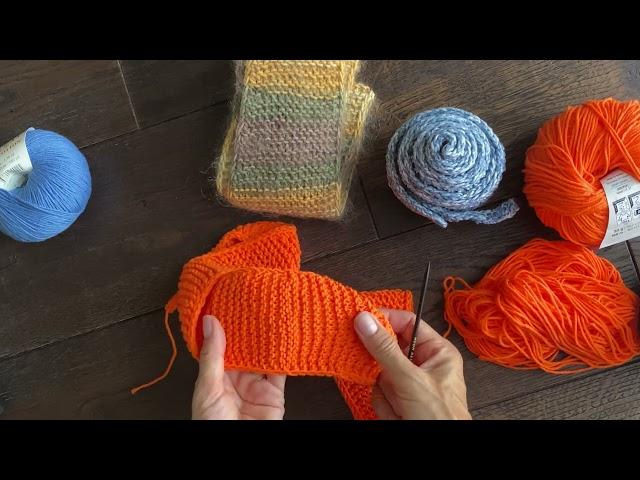 скандинавские маленькие шарфики спицами | knit scandinavian mini scarves #knitting #shawlknitting