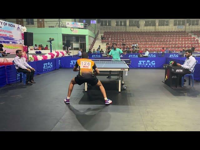 Thrilling 5 setter! G.Sathiyan vs Mudit Dani (All-India Inter-Institution Table Tennis Championship)