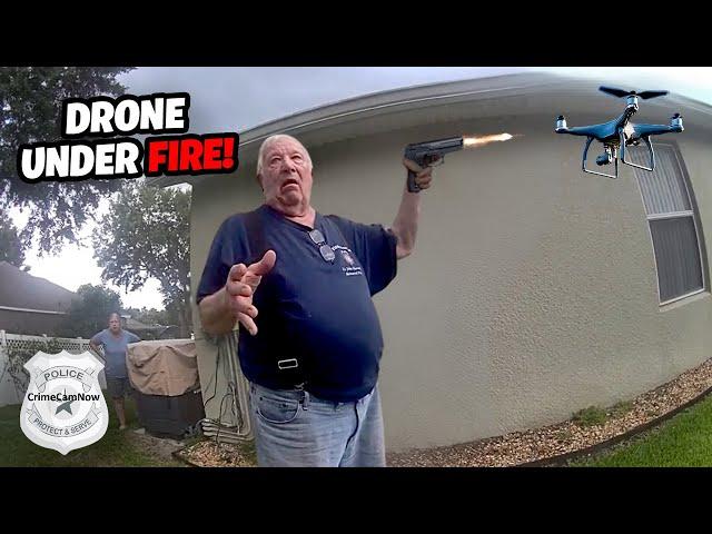 72-Year-Old Man Arrested for Shooting at Drone