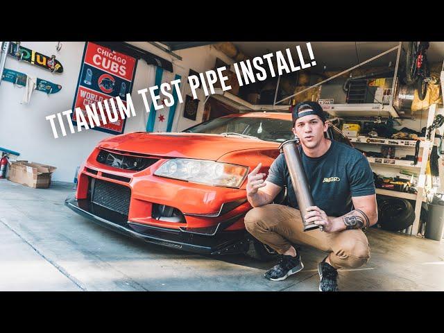 MAKING THE EVO LOUDER..? *Tomei Titanium Test Pipe Install*