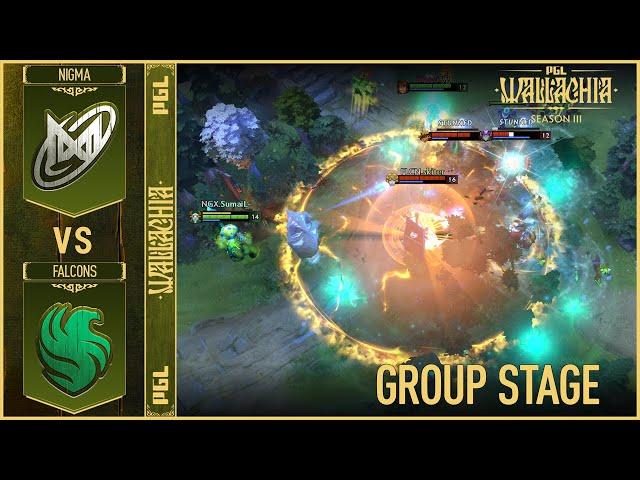 EPIC GAME! FALCONS vs NIGMA GALAXY - HIGHLIGHTS - PGL Wallachia Season 3 | DOTA2