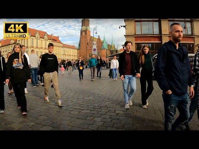 [4K] Wroclaw city center - Wroclaw Poland 4k - Things to see in Wroclaw - The city of Poland