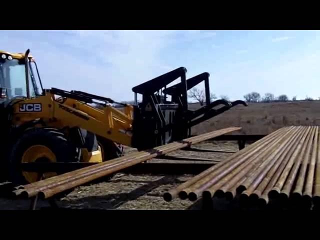 Dymax Pipe & Pole Forks for Backhoe Loaders