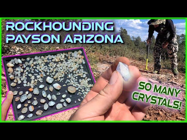 I FOUND PAYSON DIAMONDS  ROCKHOUNDING ARIZONA 