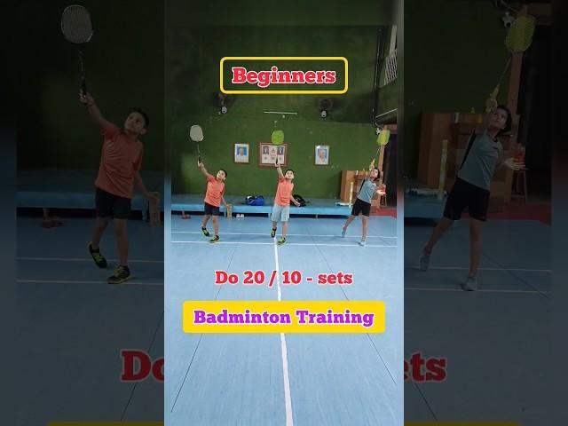 Badminton training for beginners #shorts