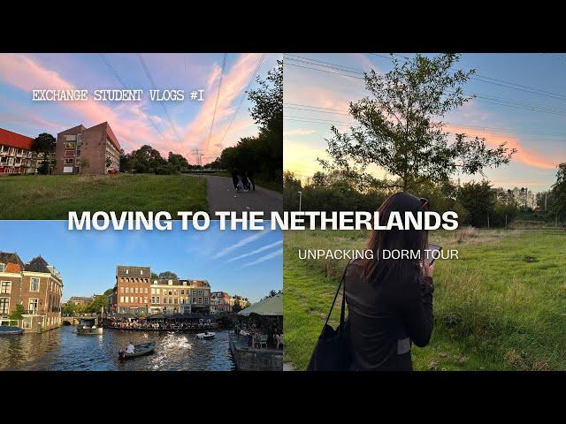 leiden uni move in vlog | unpacking + dorm tour