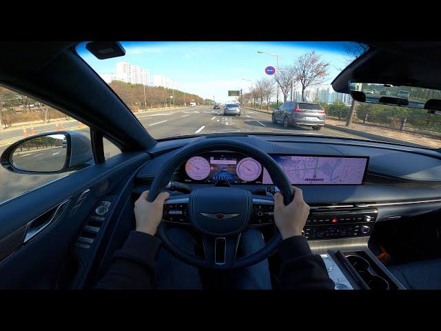 2025 Genesis Electrified G80 LWB POV Test Drive & Walkaround