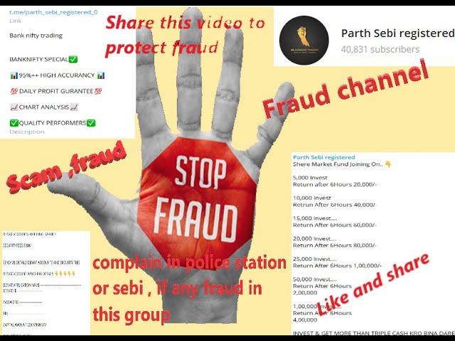 #PARTH SEBI REGISTER FRAUD, #SCAM , #UNAUTHORSIE RA FRAUDLENT , FAKE  CHANNEL. #fraudes ,#sebi