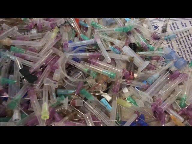 Syringe Needles, Sutures Needles, Scalpel blades shredder | Amey Engineers Biomedical Waste crusher