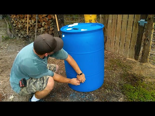 DIY pigs  55 gallon water system!!