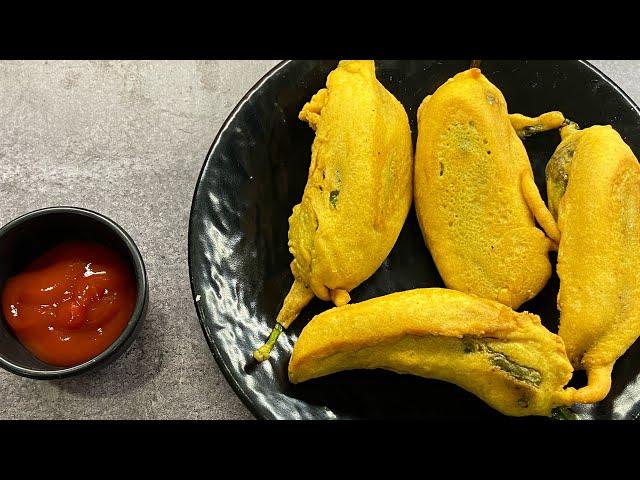 Mirchi Pakora Recipe #shorts