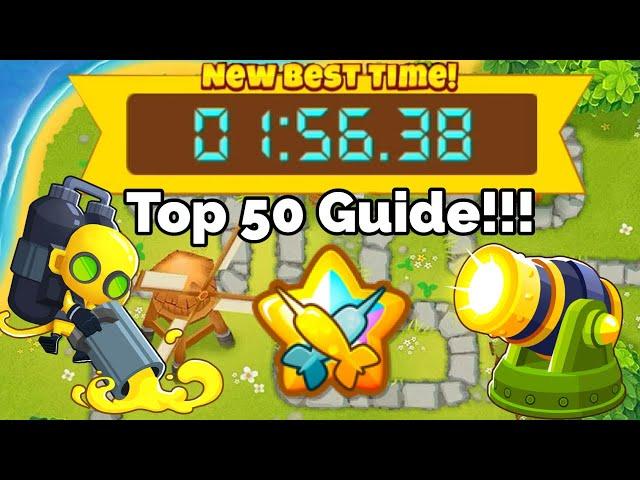 Btd6 Race “Speeding Through The Town Square” in 1:56.38 Top 50 Guide!!!