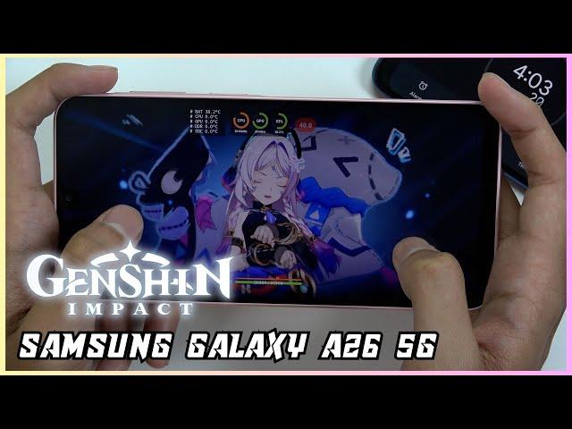 Samsung Galaxy A26 Genshin Impact Gaming test | Exynos 1380
