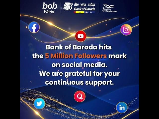 Bank of Baroda | 5 Million Followers