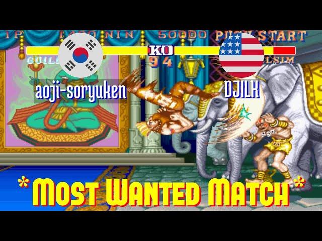 FT10 @sf2ce: aoji-soryuken (KR) vs DJILK (US) [Street Fighter II Champion Edition Fightcade] Aug 26