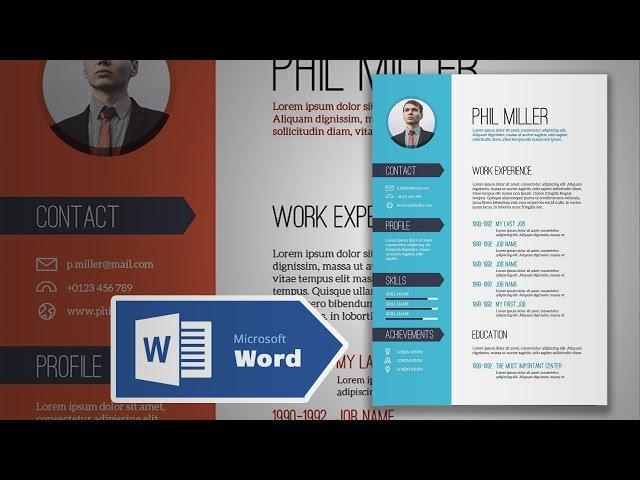 How to Create an Elegant Simple Resume in Microsoft Word | CV Design Tutorial