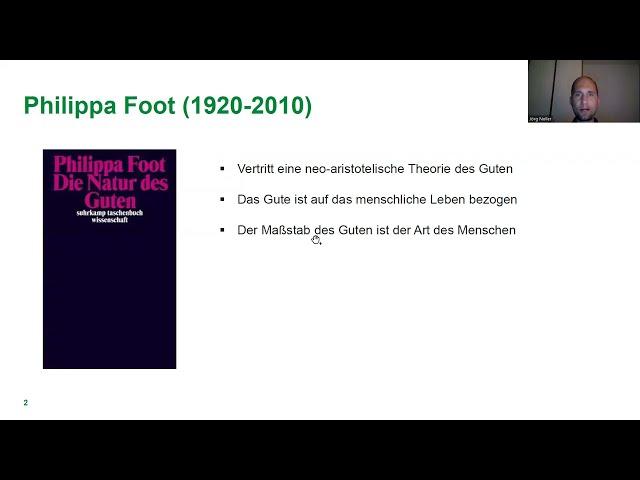 Philippa Foot über die Natur des Guten