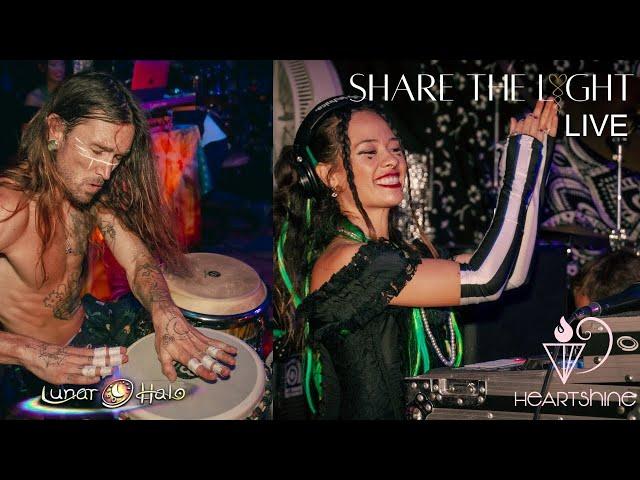 World House Music | TechHouse | Ecstatic Dance Mix w/ Live Percussion (@ShareTheLight & @LunarHalo )