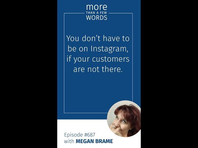 Step Away from Instagram | #shorts | Megan Brame | #marketingpodcast