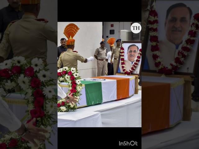 vijay rupani antim sanskaar live #vijayrupani #airindia #breakingnews #gujarat#cm #shorts #viral