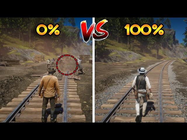 RDR 2 : 0% VS 100%  (MAP COMPARISON)