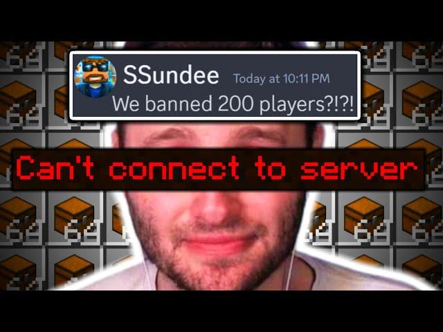 Shutting Down SSundee’s Pay-to-Win Minecraft Server – 200 Players BANNED.