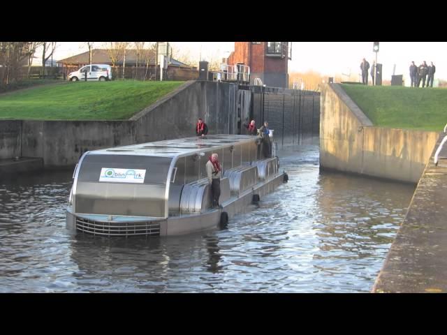 OblinArk® Hydrokinetic Power Barge Lemonroyd-90-SID Commissioning Leeds UK