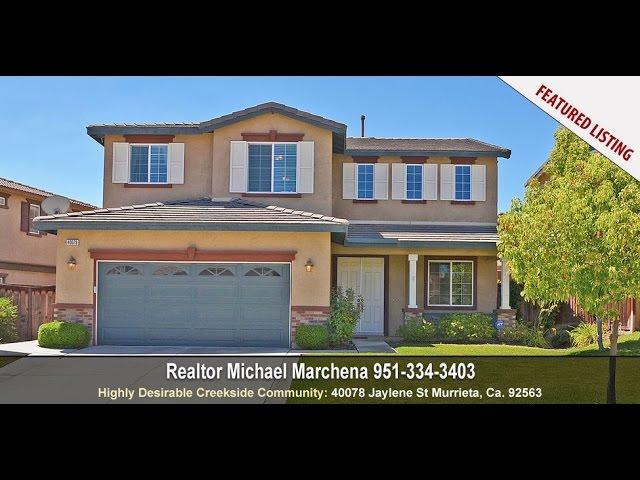 For Sale - 40078 Jaylene St Murrieta Ca 92563 - Realtor Michael Marchena