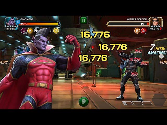 Buffed gladiator looks so powerful |My new favourite| - Marvel Contest of Champions