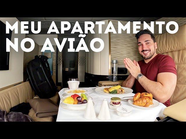 O VOO DE 65 MIL REAIS - Como é voar na Primeira Classe do Maior Avião do Mundo? Etihad The Apartment