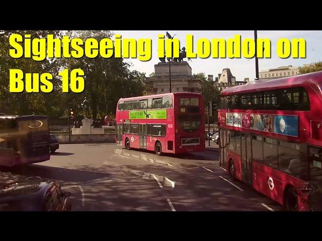 Sightseeing in London from Bus 16